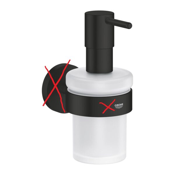 Dispensador de sabão GROHE Start 160ml preto mate