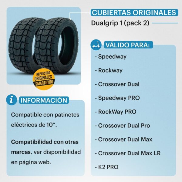 Pneus Trotinete Elétrica 10" SpeedWay / RockWay