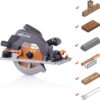 Serra Circular com Guias de Auxilio Evolution Power Tools R185CCSX 185 mm (PARA REPARAÇÃO OU PEÇAS)