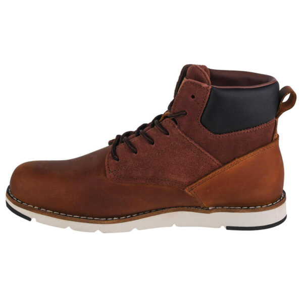 (48) Botas Levi's Modelo Jax Plus em Pele e Camurça para Homem - Castanho
