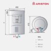 c4adaca481f1565c9021df461b0c5c59 Termocumulador Elétrico 50 Litros Ariston Lydos Eco Blu Vertical