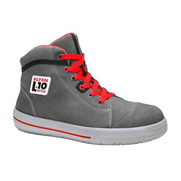 d1b2ad162214f1ffb3a145bc2fd839d8 (45) Calçado De Proteção Homem Elten VINTAGE Mid ESD S3 761071 Couro Unissex Cinza Tamanho 45