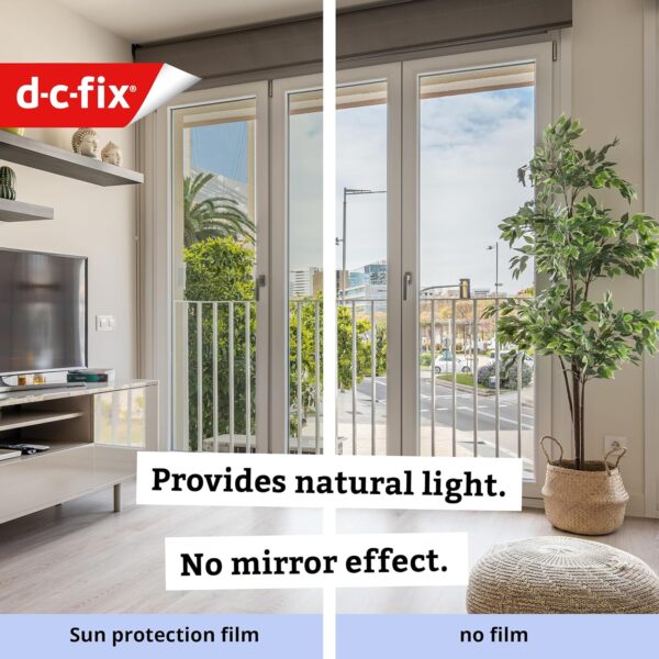 Película Solar Estática 90×200 cm - Proteção UV 99% Redução de Calor e Privacidade para Janelas d-c-fix