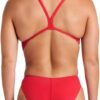 (40) Fato de Banho Arena Vermelho/Branco Team Challenge Solid