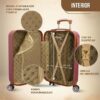 Mala de Viagem 55×40×20 cm com 4 Rodas 360° e Cadeado Numérico (Compatível Ryanair)