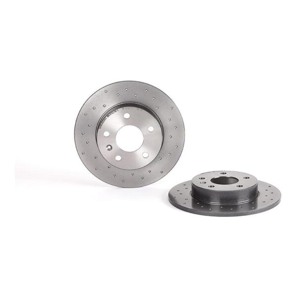 BREMBO XTRA LINE 08.7627.1X Disco de travão 264x10mm 5 cheio perfurado revestido (8020584212264) - 2 Unidades