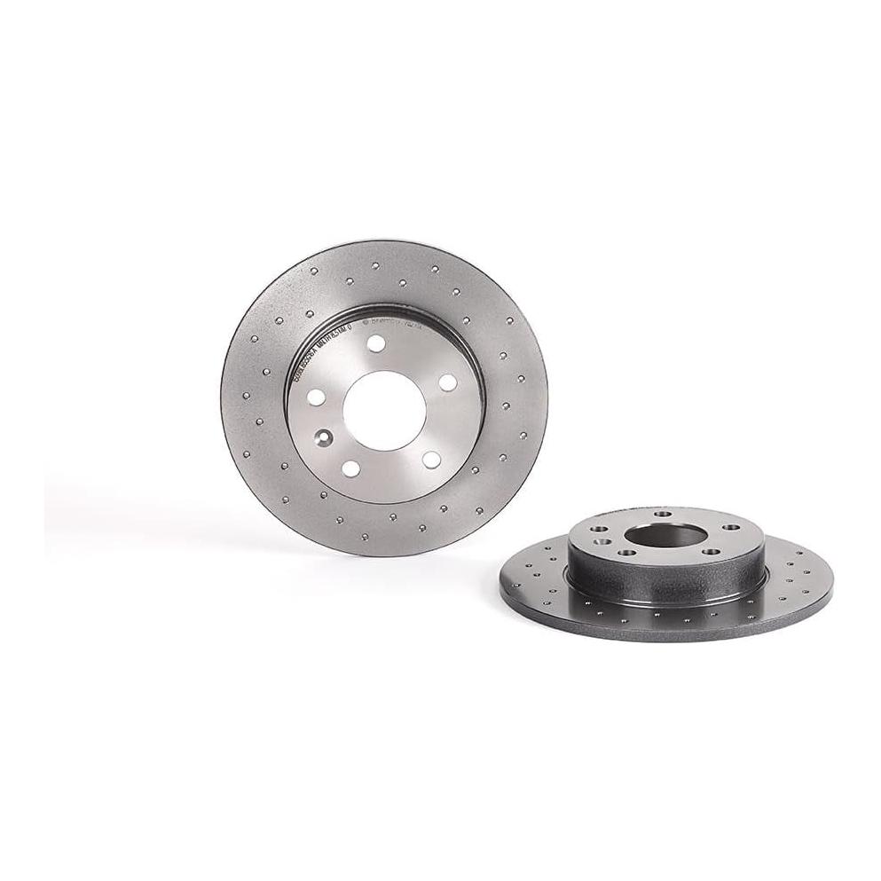 BREMBO XTRA LINE 08.7627.1X Disco de travão 264x10mm 5 cheio perfurado revestido (8020584212264) - 2 Unidades