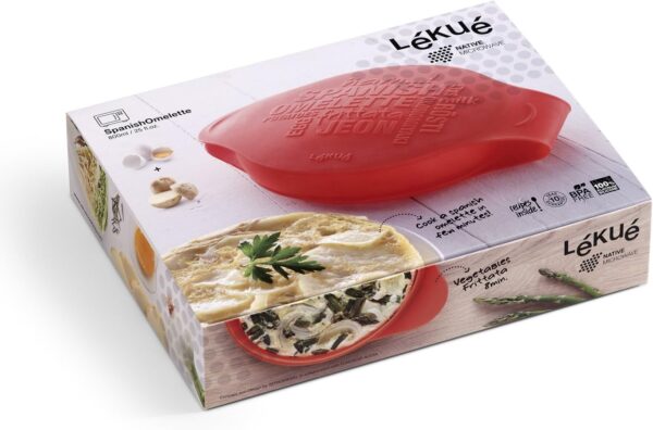 Molde para tortilha espanhola uso em Micro-ondas Lékué Spanish Omelette em Silicone