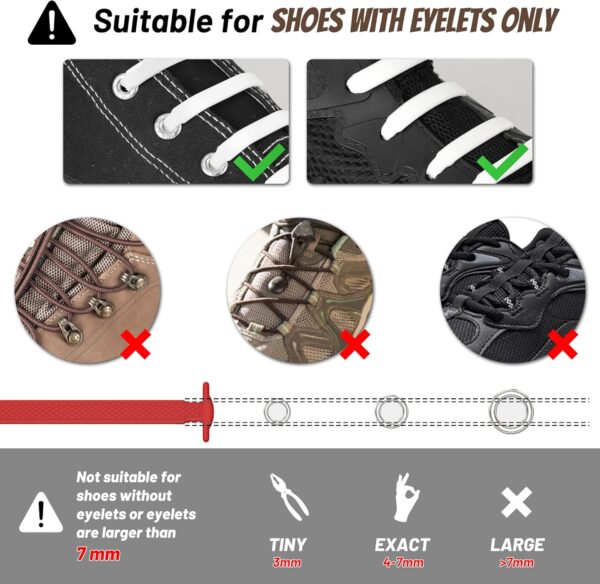 Atacadores Elásticos Em Silicone para Crianças HOMAR