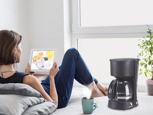 Cafeteira Americana BEPER BC.060 de Gotejamento 6 Chavenas Cor Negra