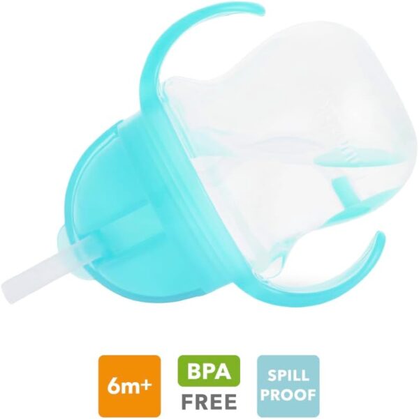 Conjunto de Copos com Palhinha para Bebé Munchkin Click Lock Sem BPA Anti-Derrame 207ml