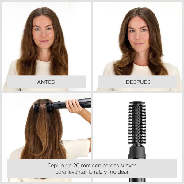 Escova de Ar BaByliss Perfect Finish com 3 Acessórios e Tecnologia Iónica Antifrizz
