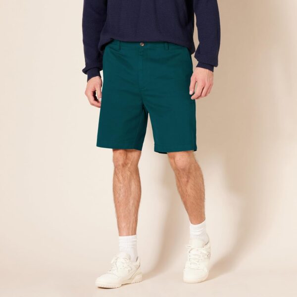 (42 W) Calções Chinos Clássicos Amazon Essentials Homem 23 cm Verde