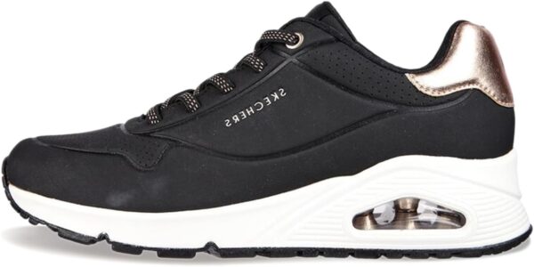 (39) Sapatilhas Desporto Skechers Uno Shimmer Away Preto para Mulher