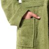 Roupão com Capuz (S) Top Towel Unissexo Algodão 500g/m2 Verde