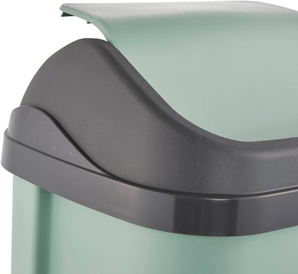 Caixote do Lixo 50 L Keeeper com Tampa Basculante Verde Nórdico Swantje