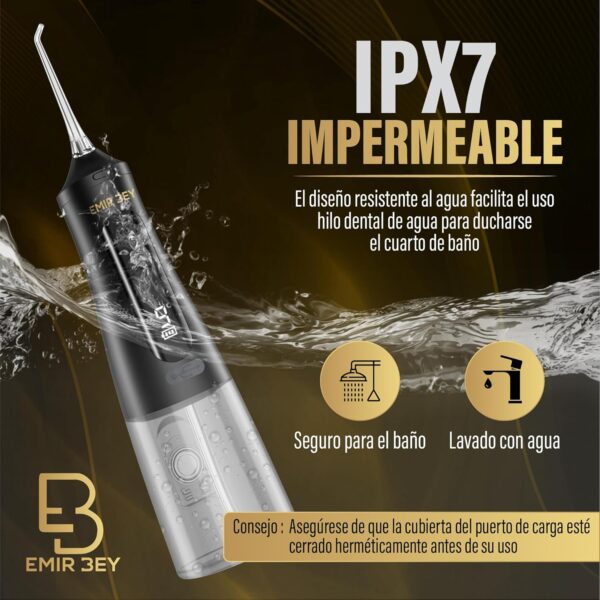 Irrigador Bucal Portátil 6 Acessórios EMIR USB-C