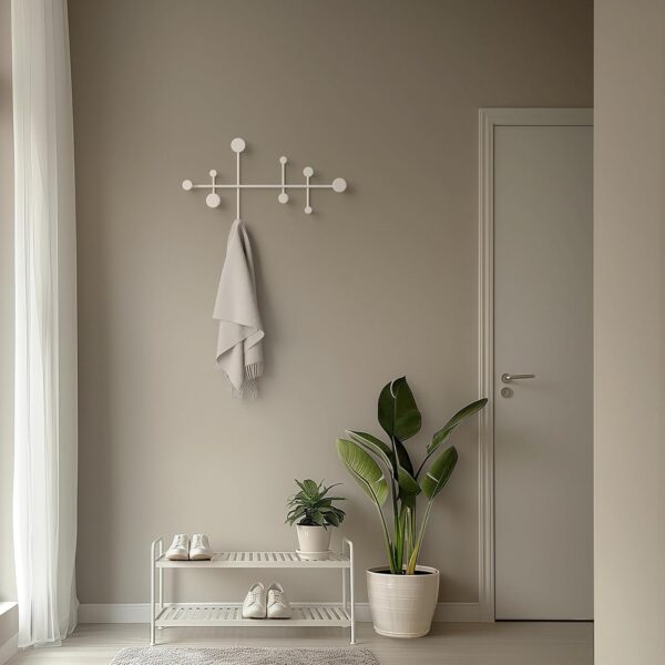 Cabide de Parede Kazai. 'Sval' Branco para Entrada e Hall com Design Exclusivo de Berlim