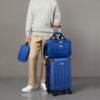 Conjunto Mala De Viagem Rigida 4 Rodas + 2 Bolsas - 38 X 23,5 X 57,5 Cm