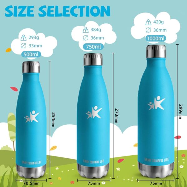 Garrafa Térmica Inox 500ML BPA-free Vácuo Isolado