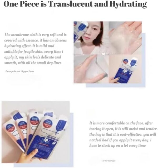 10 Máscaras Faciais Hidratantes MEDIHEAL N.M.F Acuaring Ampoule EX com Ácido Hialurónico