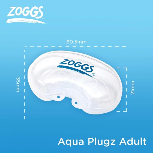 Tampões para Ouvidos Zoggs Aqua Plugz Em Silicone Reutilizáveis para Natação