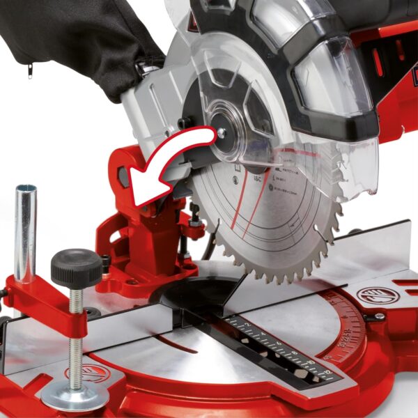 Serra de Esquadria Einhell TC MS 2112 1600 W 5000rpm Prato giratório e cabeça inclinável