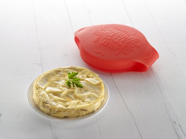 Molde para tortilha espanhola uso em Micro-ondas Lékué Spanish Omelette em Silicone