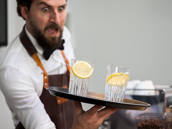 Bandeja Servir 35,5x2 cm Antideslizante Negra PRFV