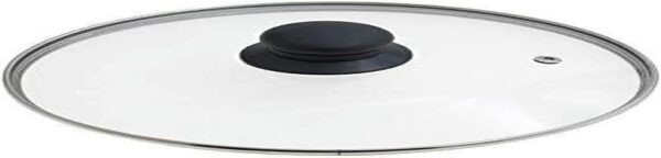 Tampa de Vidro Ibili 36 cm Aço Inoxidável Transparente/Plateado/Negro