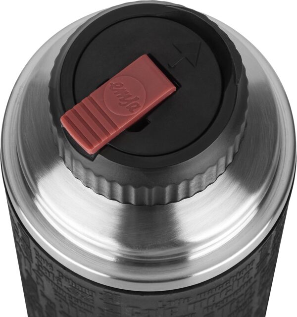 Termo Emsa Senator Sleeve 515711  0.5 L Aço Inoxidável/Silicone Prateado/Preto