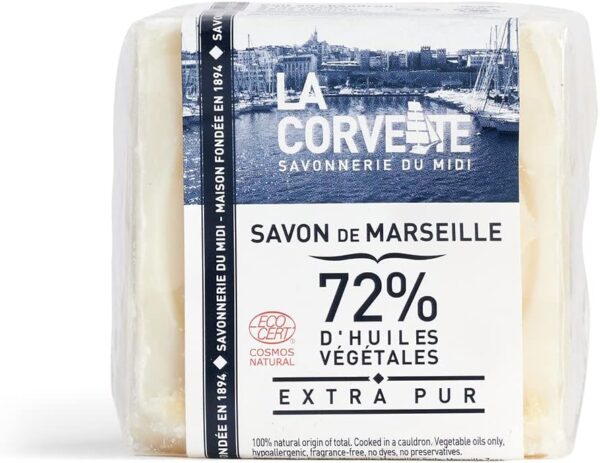 Sabão de Marselha Extra Puro La Corvette Ecocert Cubo - 200 Gr