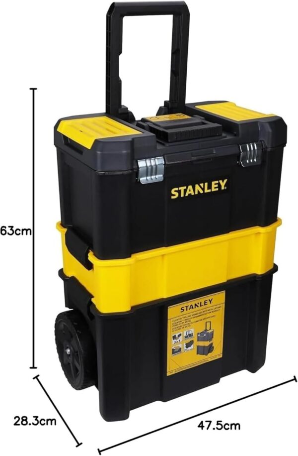 Caixa de Ferramentas Trolley Stanley 3 em 1 Empilhável STST1-80151