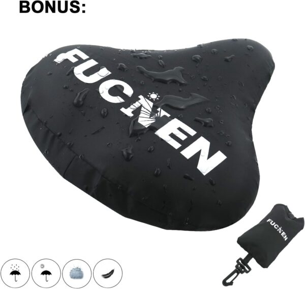 Capa de Gel para Selim de Bicicleta Grande e Confortável (Preto)