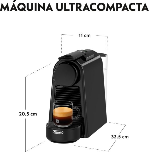 Máquina de Café Nespresso De'Longhi Essenza Mini EN85.B Compacta 19 Bares Preto