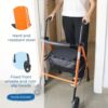 Andarilho Mobiclinic com Assento 2 Rodas 100 Kg