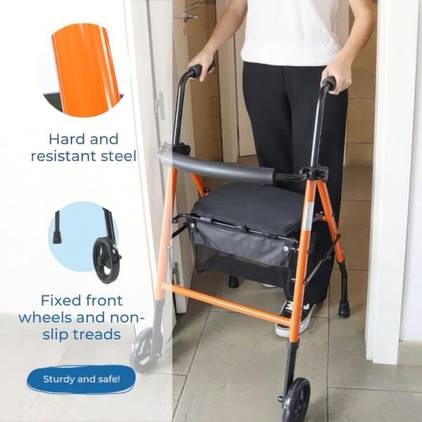 Andarilho Mobiclinic com Assento 2 Rodas 100 Kg
