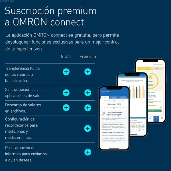 Medidor de Tensão de Pulso OMRON RS3 Intelli IT com Bluetooth Compatível iOS Android