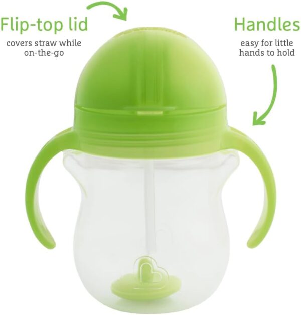 Conjunto de Copos com Palhinha para Bebé Munchkin Click Lock Sem BPA Anti-Derrame 207ml