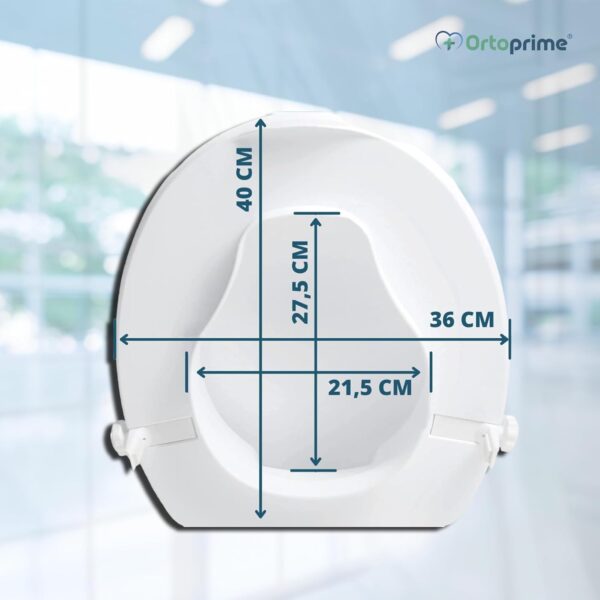 Elevador WC 10 cm c/ Tampa OrtoPrime Universal