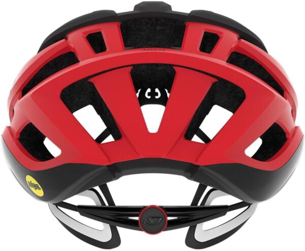 (L) Capacete Giro Agilis MIPS Preto 59-63 cm Mate/Vermelho Vivo
