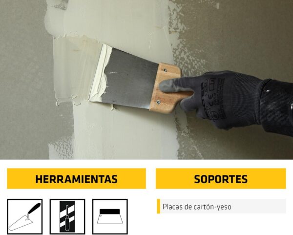 (7 Kg) Pasta de gesso SikaWall 326 Enchimento de Juntas de placas de gesso cartonado - Pronto a usar