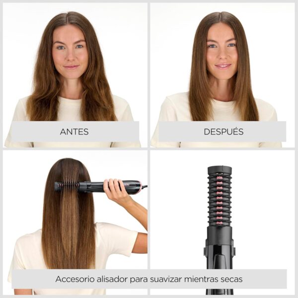Escova de Ar BaByliss Perfect Finish com 3 Acessórios e Tecnologia Iónica Antifrizz