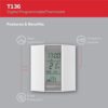 Termostato Programável Honeywell Home T136 Branco