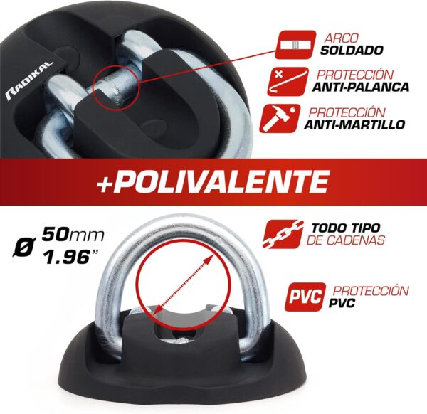 Ancoragem Antiroubo de Motas Alta Segurança RADIKAL RK54