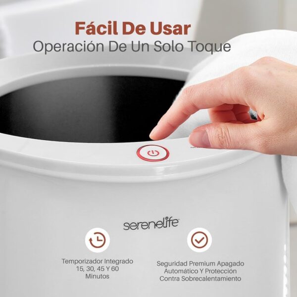 Aquecedor de Toalhas Elétrico SereneLife Portátil Desligamento Automático Util para Pijamas Quentes