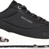 (39) Sapatilhas Desporto Skechers Uno Shimmer Away Preto para Mulher