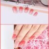 Kalolary Gel Pegatinas Rosa Degradado 20PCS Esmalte Autoadesivo de Unhas com Lima e Pau