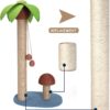Postes arranhador de sisal natural de substituição 4 peças M8 40+30+20+10 cm