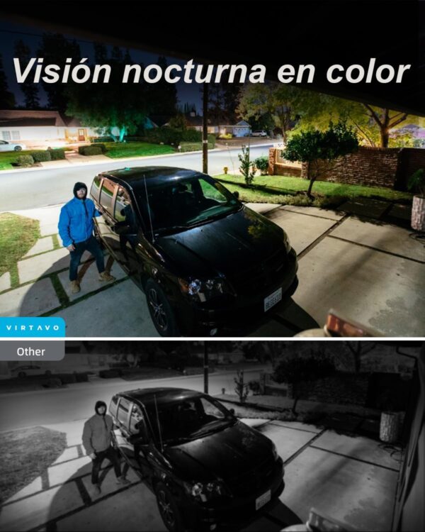 Câmara Vigilância Exterior WiFi Bateria 1080P FHD Visão Noturna